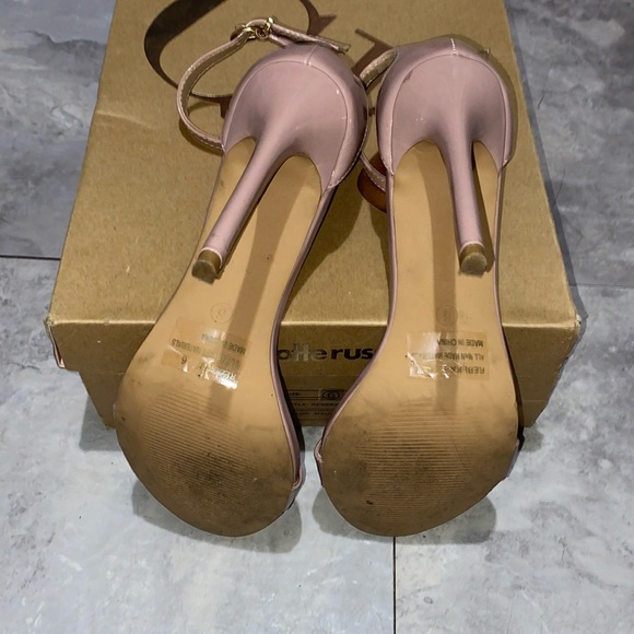 muave Charlotte Russe size 6 women heels open toe light pink shoes - Picture 5 of 8